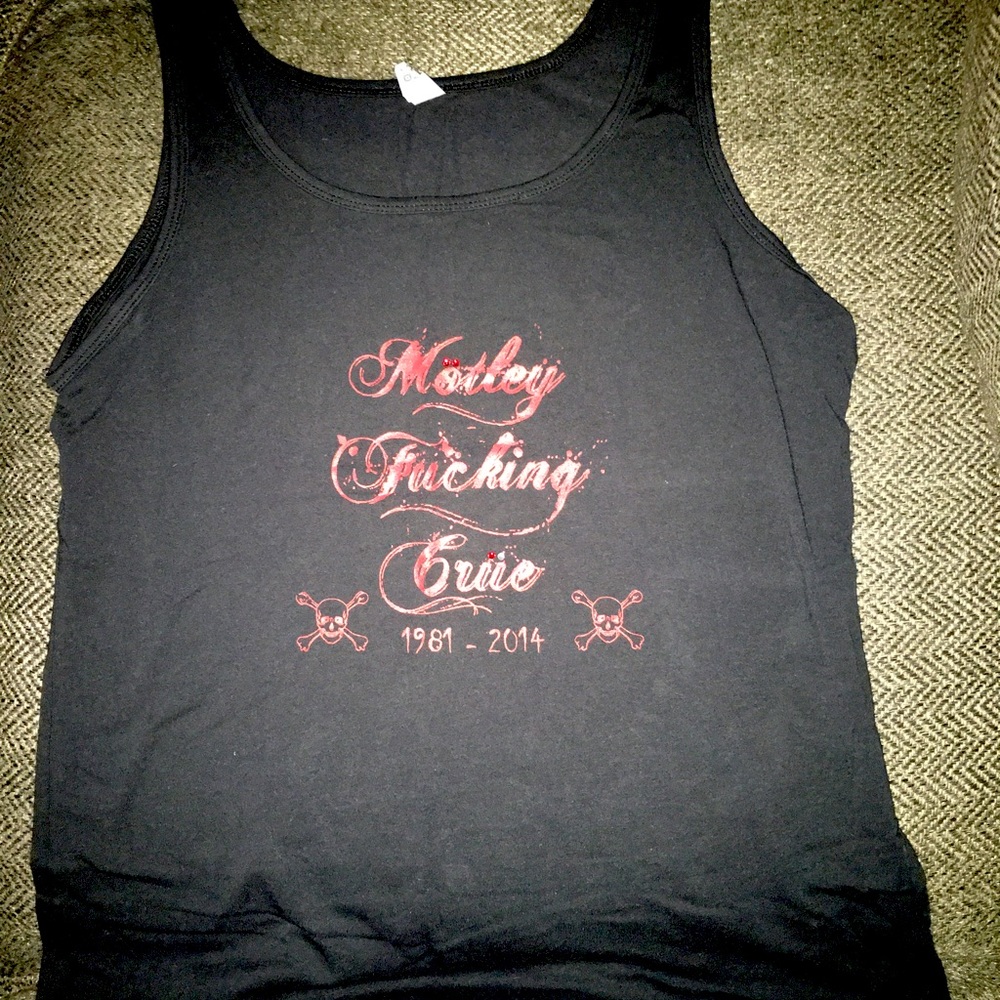 Black Motley Crue tank top